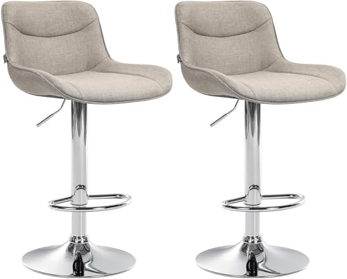 Unique Nature Barhocker 2er – stufenlos höhenverstellbar für Flexible Sitzhöhe – 360° frei drehbar für maximale Beweglichkeit – robust & strapazierfähig von Unique Nature