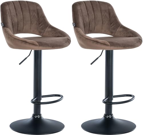 Unique Nature Barhocker 2er – stufenlos höhenverstellbar für Flexible Sitzhöhe – 360° frei drehbar für maximale Beweglichkeit – robust & strapazierfähig von Unique Nature