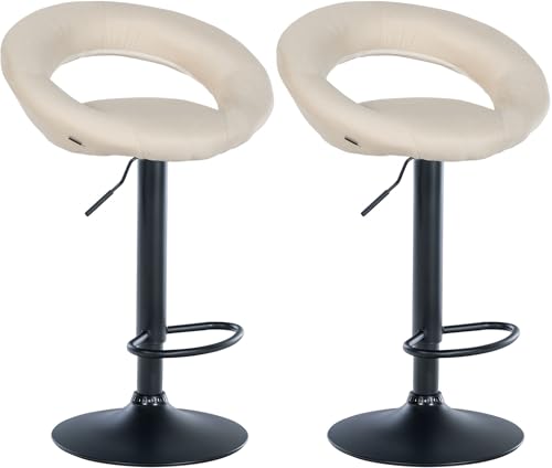 Unique Nature Barhocker 2er – stufenlos höhenverstellbar für Flexible Sitzhöhe – 360° frei drehbar für maximale Beweglichkeit – robust & strapazierfähig von Unique Nature