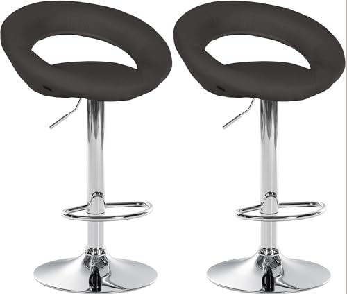 Unique Nature Barhocker 2er – stufenlos höhenverstellbar für Flexible Sitzhöhe – 360° frei drehbar für maximale Beweglichkeit – robust & strapazierfähig von Unique Nature