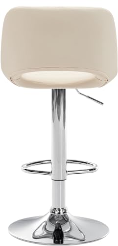 Unique Nature Barhocker Camden – stufenlos höhenverstellbar für Flexible Sitzhöhe – 360° frei drehbar für maximale Beweglichkeit – pflegeleichter Kunstlederbezug von Unique Nature