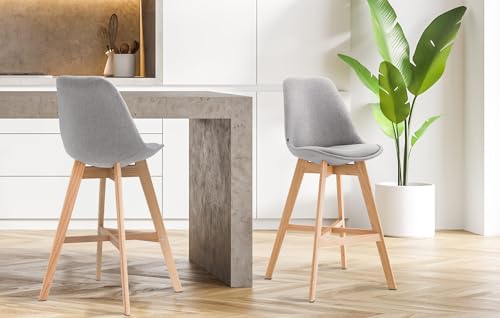 Unique Nature Barhocker Cannes – inkl. komfortabler Fußablage – robust & strapazierfähig verarbeitet – perfekt für Bar, Theke & mehr von Unique Nature
