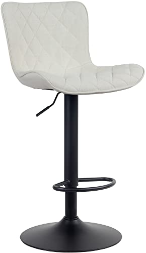 Unique Nature Barhocker EmmaDieses – stufenlos höhenverstellbar für Flexible Sitzhöhe – 360° frei drehbar für maximale Beweglichkeit – pflegeleichter von Unique Nature
