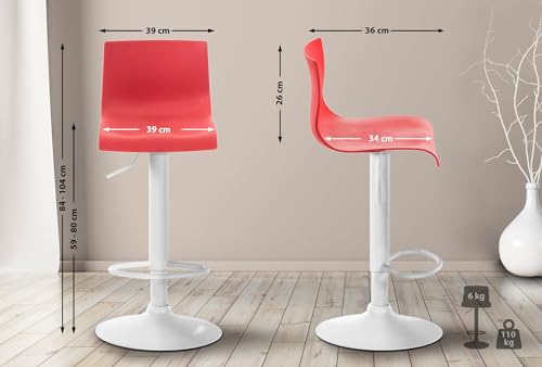 Unique Nature Barhocker Hover – stufenlos höhenverstellbar für Flexible Sitzhöhe – 360° frei drehbar für maximale Beweglichkeit – perfekt für Bar, Theke & mehr von Unique Nature