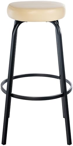 Unique Nature Barhocker Kamari – inkl. komfortabler Fußablage – pflegeleichter Kunstlederbezug – robust & strapazierfähig verarbeitet – perfekt für Bar, Theke von Unique Nature