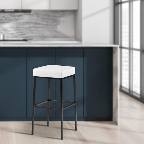 Unique Nature Barhocker Montreal – inkl. komfortabler Fußablage – pflegeleichter Kunstlederbezug – robust & strapazierfähig verarbeitet – perfekt für Bar, Theke von Unique Nature