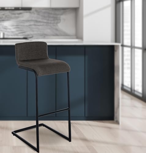 Unique Nature Barhocker Newport – inkl. komfortabler Fußablage – pflegeleichter Kunstlederbezug – robust & strapazierfähig verarbeitet – perfekt für Küche, Theke von Unique Nature