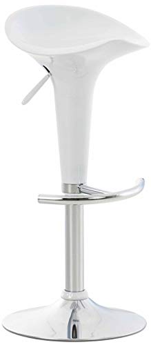 Unique Nature Barhocker Saddle – stufenlos höhenverstellbar für Flexible Sitzhöhe – 360° frei drehbar für maximale Beweglichkeit – modern verchromt von Unique Nature