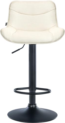 Unique Nature Barhocker Vonore – stufenlos höhenverstellbar für Flexible Sitzhöhe – 360° frei drehbar für maximale Beweglichkeit – robust & strapazierfähig von Unique Nature