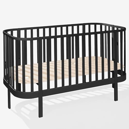 Unique Nature Grand Babybett 140x70 cm Schwarz, 3in1 Kinderbett mit Sofa-Option & 6-Bein-Design – höhenverstellbar, aus Buchenholz & Birkensperrholz, EN-Zertifiziert, schadstofffrei lackiert Unique Nature Grand Babybett 140x70 cm Schwarz, 3in1 Kinderbett mit Sofa-Option & 6-Bein-Design – höhenverstellbar, aus Buchenholz & Birkensperrholz, EN-Zertifiziert, schadstofffrei lackiert von Unique Nature