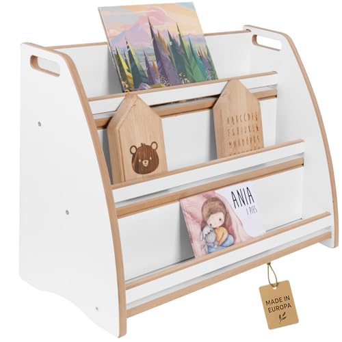 Unique Nature Montessori Bücherregal Kinder MDF 70x30x51 cm – Kinderzimmer Regal für Bücher & Spielzeug, stabiles Aufbewahrungsregal mit abgerundeten Kanten Unique Nature Montessori Bücherregal Kinder MDF 70x30x51 cm – Kinderzimmer Regal für Bücher & Spielzeug, stabiles Aufbewahrungsregal mit abgerundeten Kanten von Unique Nature