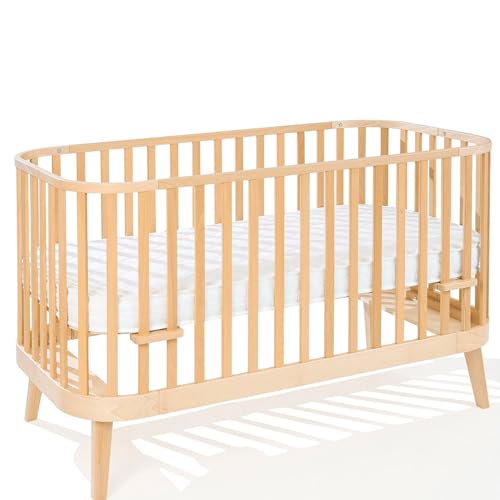 Unique Nature Principal Babybett 140x70 cm Naturholz, 3in1 Kinderbett mit Sofa-Option & innovativer Höhenverstellung – aus Buchenholz & Birkensperrholz, schadstofffrei lackiert, abgerundetes Design Unique Nature Principal Babybett 140x70 cm Naturholz, 3in1 Kinderbett mit Sofa-Option & innovativer Höhenverstellung – aus Buchenholz & Birkensperrholz, schadstofffrei lackiert, abgerundetes Design von Unique Nature