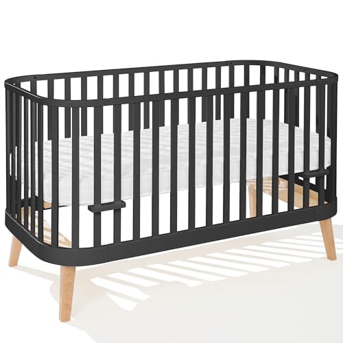 Unique Nature Principal Babybett 140x70 cm Schwarz mit Matratze, 3in1 Kinderbett mit Sofa-Option & stufenloser Höhenverstellung – aus Buchenholz & Birkensperrholz, schadstofffrei lackiert Unique Nature Principal Babybett 140x70 cm Schwarz mit Matratze, 3in1 Kinderbett mit Sofa-Option & stufenloser Höhenverstellung – aus Buchenholz & Birkensperrholz, schadstofffrei lackiert von Unique Nature