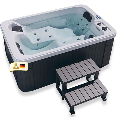 Unique Nature Whirlpool mit LED, Wasserfall und Ozonreinigung – 2-Personen – 175x115x70 – Acryl – Premium-Wellness – Wellnessbad, Spa-Funktion, Jetdüsen, kompakt & Winterfest Unique Nature Whirlpool mit LED, Wasserfall und Ozonreinigung – 2-Personen – 175x115x70 – Acryl – Premium-Wellness – Wellnessbad, Spa-Funktion, Jetdüsen, kompakt & Winterfest von Unique Nature