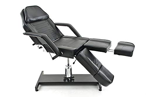 Unique Nature hydraulische Kosmetikliege mit Gesichtsöffnung – drehbar mit Armlehnen – 185x86x75 cm – Kunstleder – Premium-Komfort – Spa, Kosmetikstudio, Massage von Unique Nature
