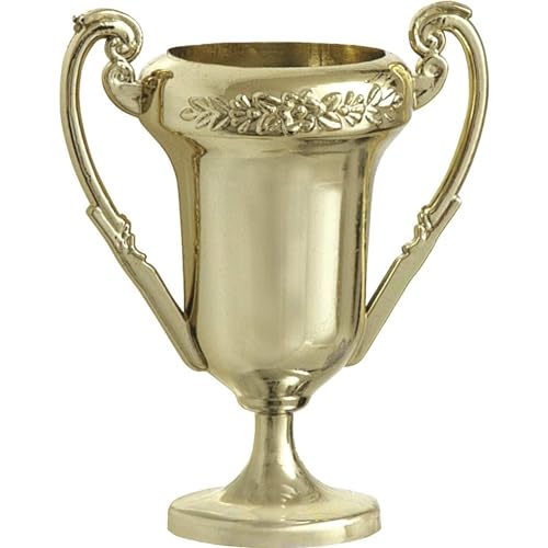 Partygeschenke - Goldene Trophäen aus Kunststoff - 4er-Tüte von Unique