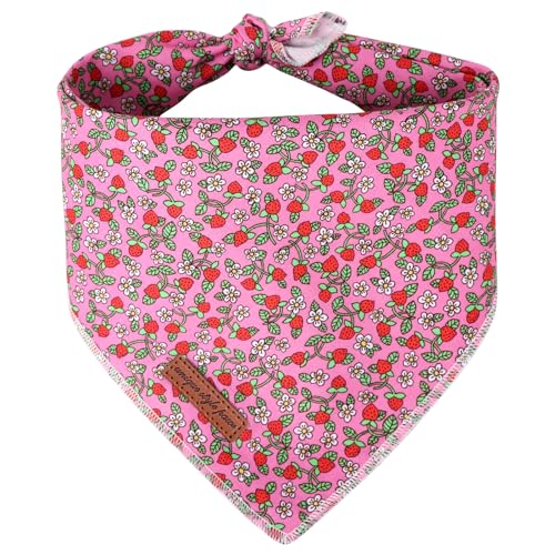 Unique style paws Sommer Hundeschal Triangle Halsdreiecke Für Jungen Mädchen Rosa Erdbeere Hunde Hochwertiger Strapazierfähiger Stoff Hundehalstücher für Kleine Mittel Große Hunde und Katzen S Unique style paws Sommer Hundeschal Triangle Halsdreiecke Für Jungen Mädchen Rosa Erdbeere Hunde Hochwertiger Strapazierfähiger Stoff Hundehalstücher für Kleine Mittel Große Hunde und Katzen S von Unique style paws