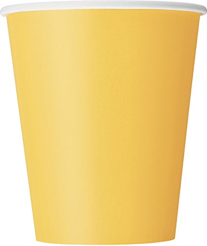 Papierbecher - 266 ml - Gelb - 14er-Pack Papierbecher - 266 ml - Gelb - 14er-Pack von Unique