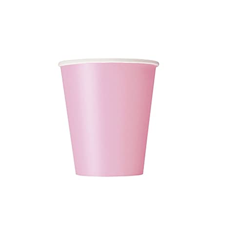 Papierbecher - 266 ml - Hellrosa - Packung mit 8 Stück Papierbecher - 266 ml - Hellrosa - Packung mit 8 Stück von Unique