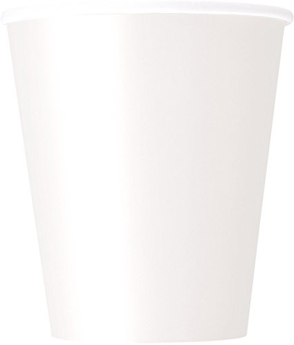 Papierbecher - 266 ml - Weiß - 8er-Pack Papierbecher - 266 ml - Weiß - 8er-Pack von Unique