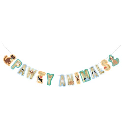 Pawty Animals Brief Banner, 2,7 m Partydekoration mit Folienprägung von Unique