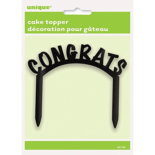 Plastic Congrats Cake Topper von Unique