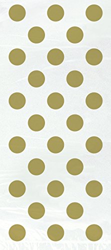 Pünktchenmuster-Cellophantaschen - Gold - 20er-Pack Pünktchenmuster-Cellophantaschen - Gold - 20er-Pack von Unique