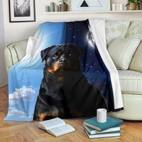 Kuscheldecke Mit Rottweiler, Weihnachtsgeschenk von UniqueAndComfy