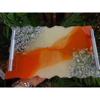 Epoxidharz Tablett - Verschiedene Farben Handgefertigt | Geschenkideen Resin Dekotablett Schmucktablett von UniqueArtByFelicia