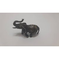 Antike Massive Silber Elefant Figur, Good Luck Geschenksterling Ornament, Antike Sammler Dekor von UniqueArtGiftStore
