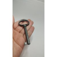 Seltener Huwil Schweizer Schlüssel, Sammelbarer Offener Barel-Messingschlüssel von UniqueArtGiftStore