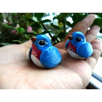 Bluebird Weihnachtsbaumschmuck - Weihnachtsbaum Dekoration Osterdekoration Handmade Clay von UniqueBoutiqueJasmin