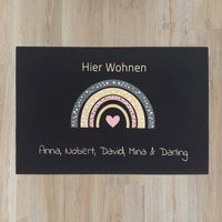 Personalisierte Fußmatte Familie Mit Namen | Geschenkidee /Geschenk Zum Einzug Hochzeit Eingang Dekoration Haus Und Wohnung Willkommen von UniqueCarpetsMatten