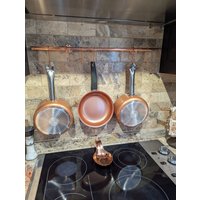 Kupfer Töpfe Und Pfannenablage von UniqueDesignsByJohn