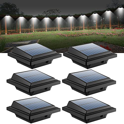 UniqueFire Dachrinne Solarleuchte 40 LEDs, Solarlampen für Außen, Schwarz Gartenbeleuchtung Kaltweißes Solarlicht, 3W Sicherheitswandleuchte Aussen Zaunlicht Außenlampe für Garage, Patio, Zaun von UniqueFire