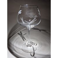 Libelle Gin Glas - Libellen Geschenk Handgraviertes Natur Liebhaber von UniqueGlassEngraving