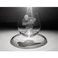 Rugby Whisky Glas - Tumbler Handgravierter Spieler Wasserglas Geschenk Weinglas Whiskyglas von UniqueGlassEngraving