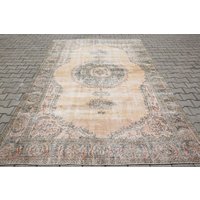 Übergroßer Teppich 18097Rug 7x11 Wollteppich, Oushak Teppich von UniqueRug