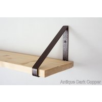 Metall Regalträger - Antik Dunkelkupfer Schwerlast Regalhalterung Dreieck Regalwinkel Wandhalter Für Regale von UniqueWoodArtwork