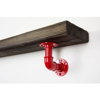 Pfeifen Regalhalter | Stahl Regalhalterung Steampunk Dekor Rustikale Regalhalterungen Für Industrieregale von UniqueWoodArtwork