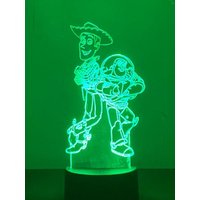 Woody Und Buzz Light Year Led Nachtlicht von UniquelyCreatedLMM