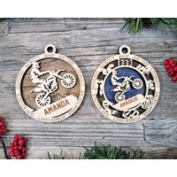 Personalisiertes Männliches Oder Weibliches Motocross-Ornament - Sport-Ornament-Kollektion von UniquelyInviting