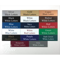 Personalisierter Schreibtisch Namensschild Mit Acrylsockel 5 X 20 cm Graviertes Schreibtischschild - Büroschild 19 Farboptionen Kaufe 4, Bekomme 1 von UniquelyYouDesignsUS