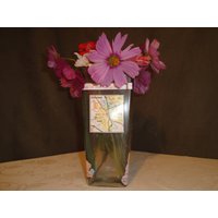 Klare Vase Mit Nh-Karten in New Hampshire-Form Und Details Des Staates von UniquesByNancyLee