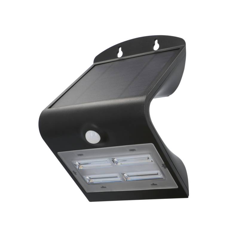 UniTec LED Solar-Wandleuchte schwarz mit Bewegungsmelder 3,2 W 400 ml von Unitec Elektro