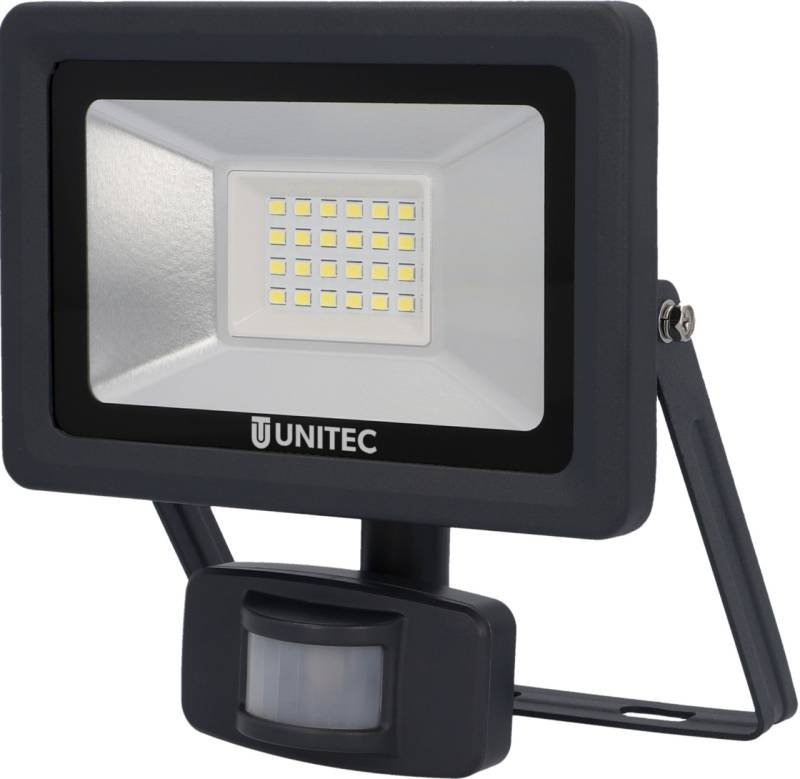 UniTec LED Strahler anthrazit mit Bewegungsmelder 14 W 1700 lm von Unitec Elektro