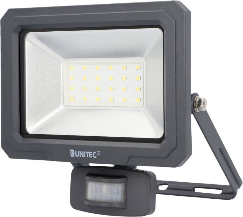 UniTec LED Strahler anthrazit mit Bewegungsmelder 21 W 2550 lm von Unitec Elektro