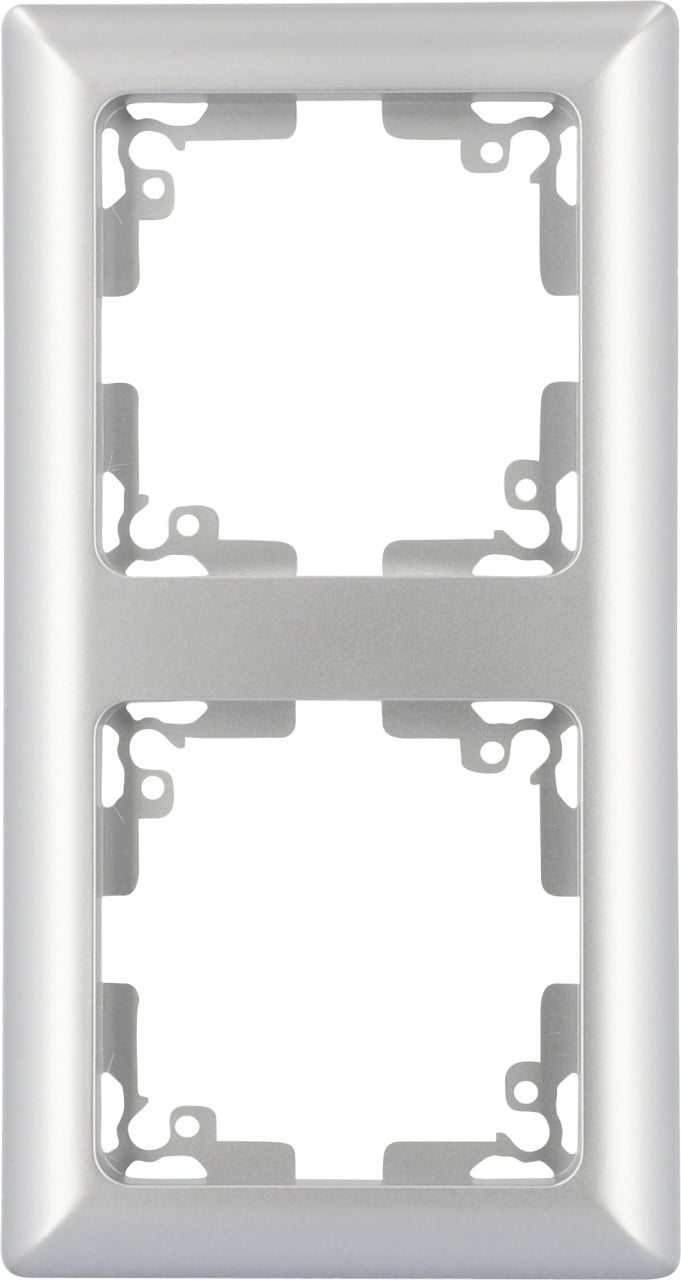 Unitec Abdeckrahmen 2-fach Genua silber Unitec Abdeckrahmen 2-fach Genua silber von Unitec Elektro
