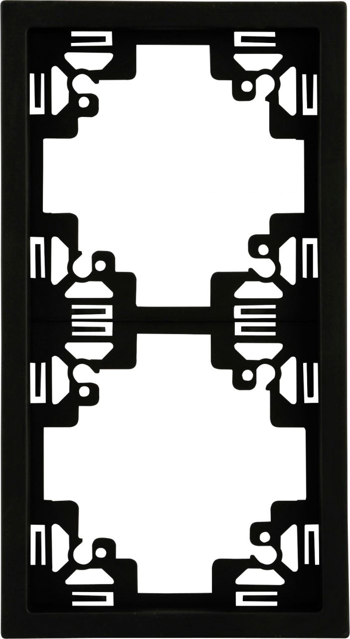 Unitec Abdeckrahmen 2-fach anthrazit, Serie Sao Paulo von Unitec Elektro
