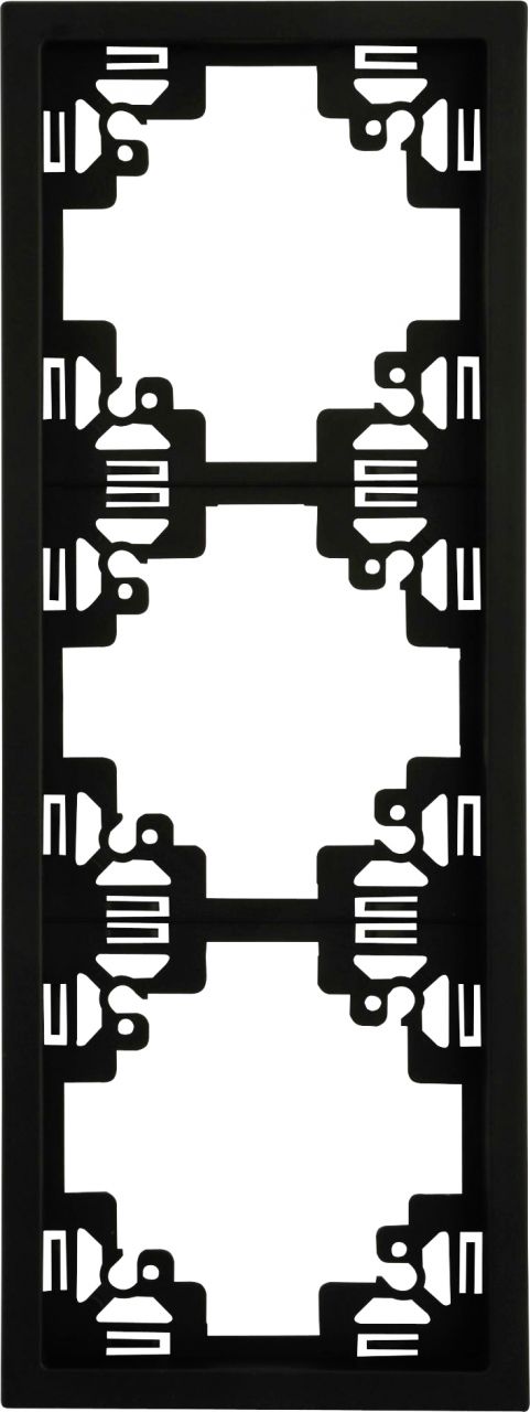 Unitec Abdeckrahmen 3-fach anthrazit, Serie Sao Paulo von Unitec Elektro